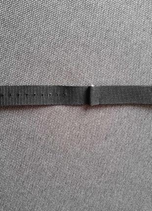 Ремінець для наручного годинника 18 мм чорний