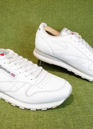 Reebok classic leather шкіряні кросівки оригінал! розмір 44 29 см1 фото