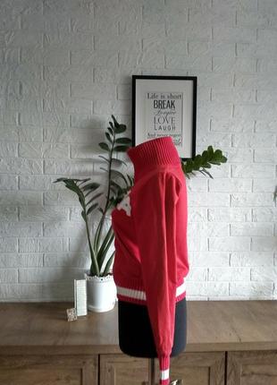 Кофта свитер свитшот svea красная на молнии х/б,xs3 фото
