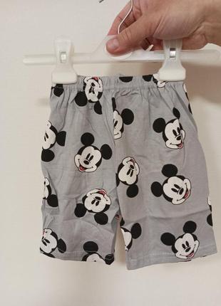 Детский набор футболка и шорты с принтом микки мауса