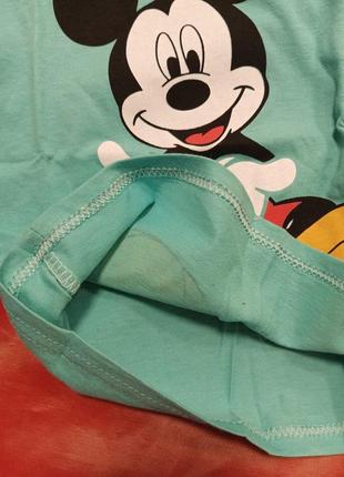 Детский набор футболка и шорты с принтом микки мауса