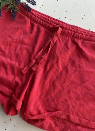 Женские трикотажные шорты двунитка xl розовые черные новые1 фото