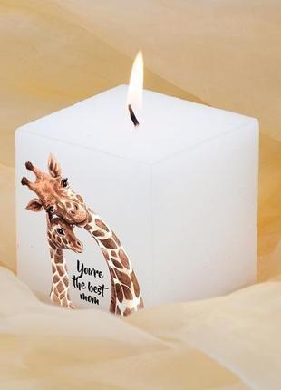 Декоративная свеча на подарок для мамы you’re the best mom5 фото