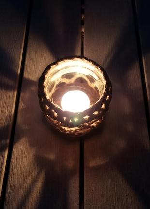 Декоративные подсвечники. ручная работа. джут.