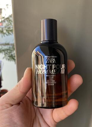 Духи мужские zara night pour homme 3 -100ml , новые с набора