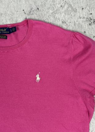 Футболка свитер polo ralph lauren розовая4 фото