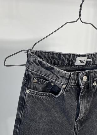 Lager 157 boulevard черные графитовые джинсы прямого кроя h&amp;m zara bershka levi’s5 фото