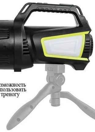 Ліхтар кемпінг переносний t100a-10w+2cob з бічними led white/red/blue, акумуляторна лампа для кемпінгу6 фото