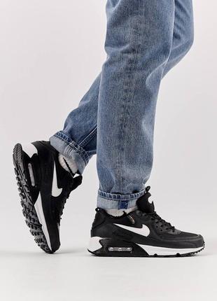 Мужские кроссовки в стиле nike air max 90 surplus найк / демисезонные / весенние, летние, осенние / обувь / кожа, замша, текстиль / белые, черные, серые4 фото