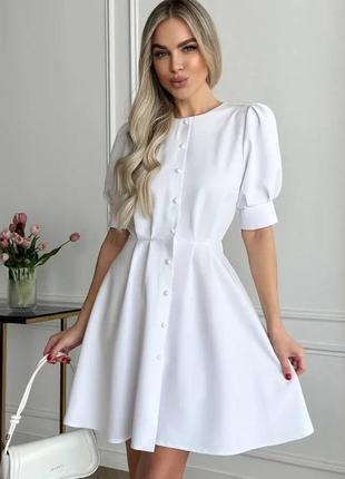 Стильна  жіноча сукня   біла новинка 2024