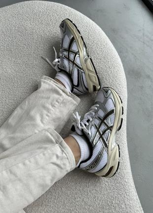 👟 кроссовки asics gel-1130 white/silver/brown/ наложка bs👟7 фото