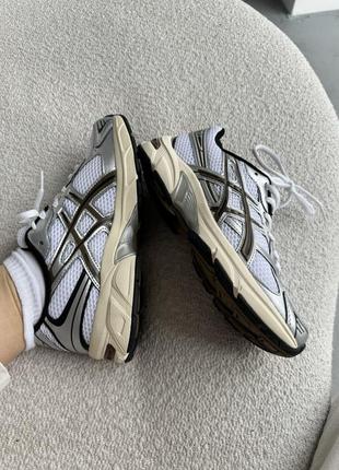 👟 кроссовки asics gel-1130 white/silver/brown/ наложка bs👟8 фото