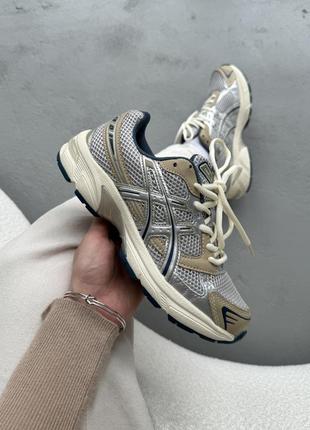 👟 кроссовки asics gel-1130 silver/beige/наложка bs👟