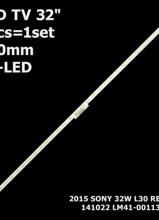 Led підсвітка tv 32" inch 30-led 6v 2015 sony 32w l30 rev1.0 141022 lm41-00113a 1шт.
