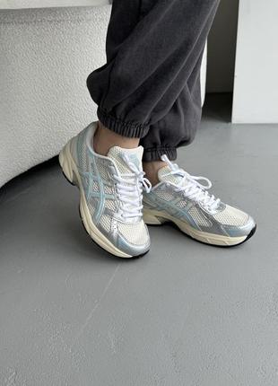 👟 кроссовки asics gel-1130 silver/blue/наложка bs👟4 фото