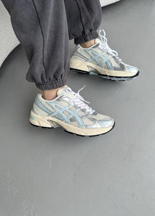 👟 кроссовки asics gel-1130 silver/blue/наложка bs👟7 фото