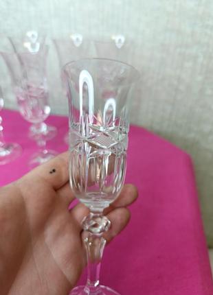 Больше хрустальные бокалы фужеры хрусталь обьем 180 мл ссср советские