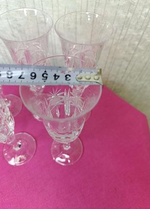 Больше хрустальные бокалы фужеры хрусталь обьем 180 мл ссср советские