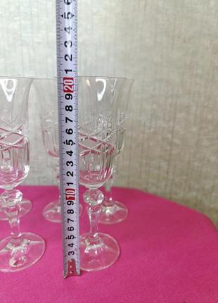 Больше хрустальные бокалы фужеры хрусталь обьем 180 мл ссср советские