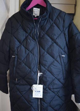 Xxl / 50-52 качественный зимний  пуховик куртка  био-пух + шарф в подарок miegofce5 фото