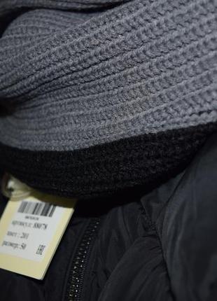 Xxl / 50-52 качественный зимний  пуховик куртка  био-пух + шарф в подарок miegofce6 фото