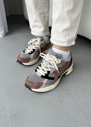 👟 кроссовки asics gel-1130 brown/grey/ наложка bs👟7 фото