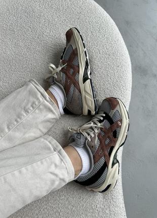 👟 кроссовки asics gel-1130 brown/grey/ наложка bs👟8 фото