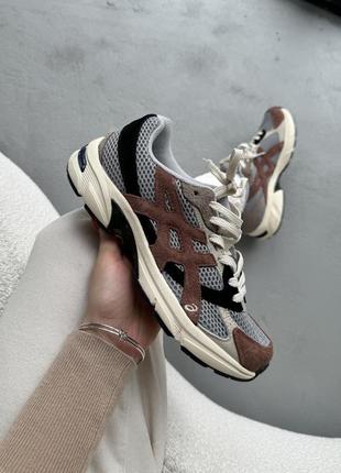 👟 кроссовки asics gel-1130 brown/grey/ наложка bs👟2 фото