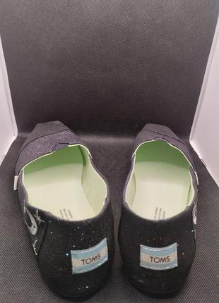 Туфли Toms alpargata blue sparkle glitter8 фото