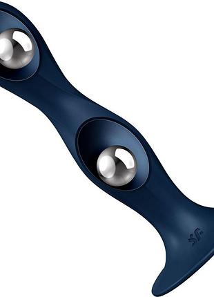 Дилдо satisfyer double ball-r dark blue 3