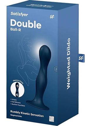 Дилдо satisfyer double ball-r dark blue 4