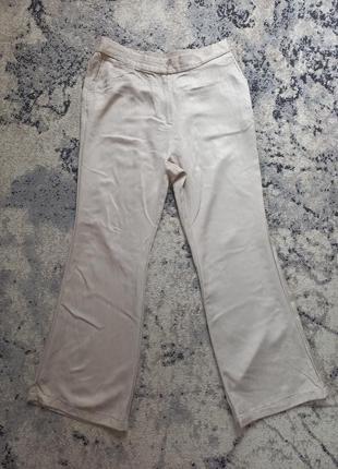 Брендовые легкие штаны брюки палаццо трубы с высокой талией h&m, 14 размер.
