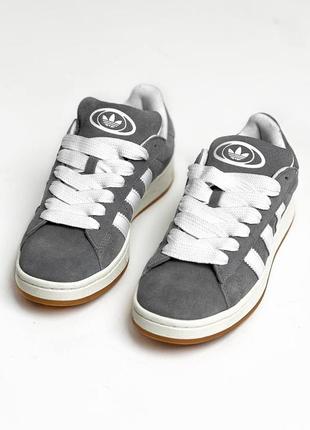 Р.37-45 кроссовки adidas campus grey white ad03810 фото