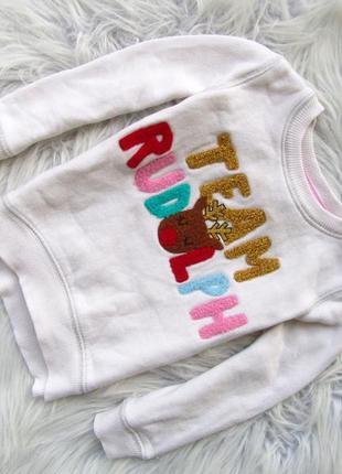 Кофта светр tu новий рік олень санта новий рік новорічний светр