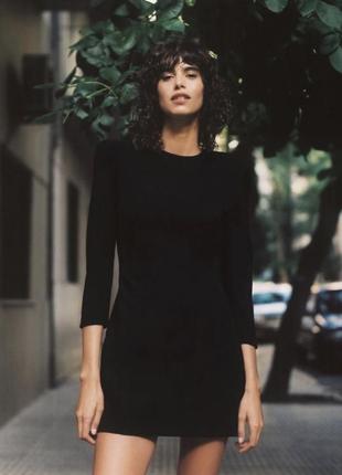 Классическое черное платье zara1 фото