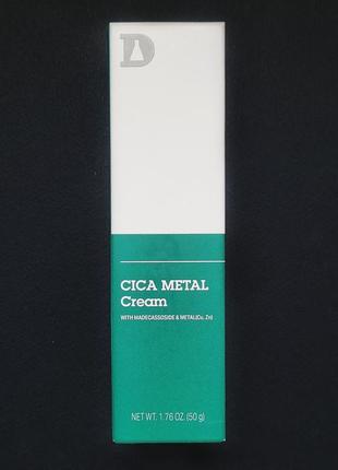 Заспокійливий крем з цинком і трипептидом міді dr.different cica metal cream (50 г)