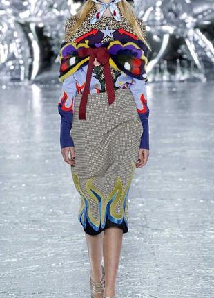 Дизайнерська блуза в стилі mary katrantzou з принтом shane western