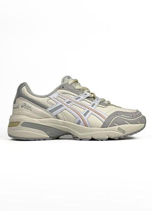 👟 кросівки    asics gel 1090 beige grey pink     / наложка bs👟