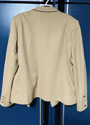 Пиджак жакет burberry бежевого цвета кашемир винтажный пиджак2 фото