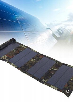 Сонячна панель туристична  powerneed 10вт 1.2а usb solar charger
