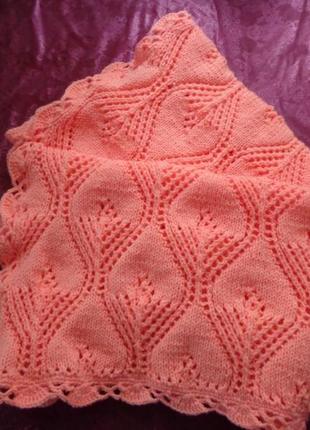 Детское одеяльце "сердечко" для новорожденной девочки5 фото