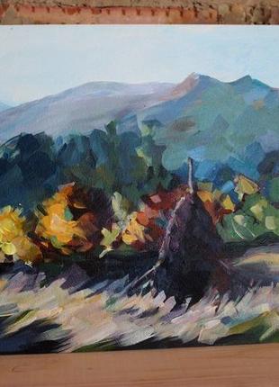 Картина, пейзаж, гори, карпати 40x30