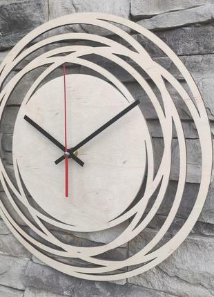 Настінний дерев'яний годинник з безшумним механізмом3 фото