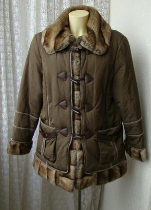 Куртка тепла осінь зима petite m. р.52-54 7297а