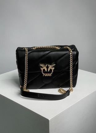 Сумка pinko puff black/gold2 фото