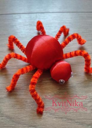 Червоний павук на обручі, шпильці або більше на хелловін6 фото