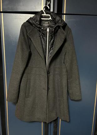 Пальто круте пальто chicoree chicoree стильне сіре пальто1 фото