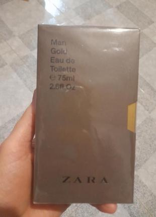 Туалетга вода zara , man gold. 75 ml. привезено из австрии.