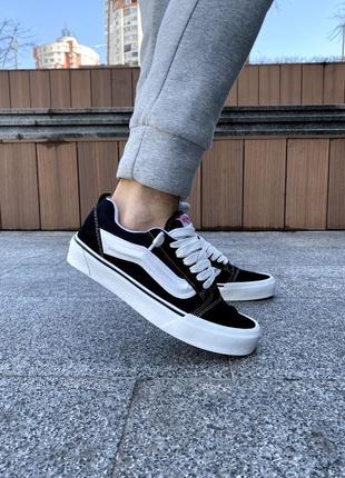 Vans knu school black&amp;white4 фото