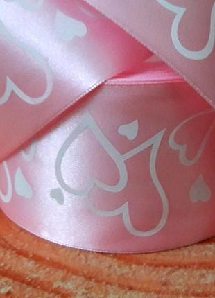 Лента атласная 5см.
"сердечко"